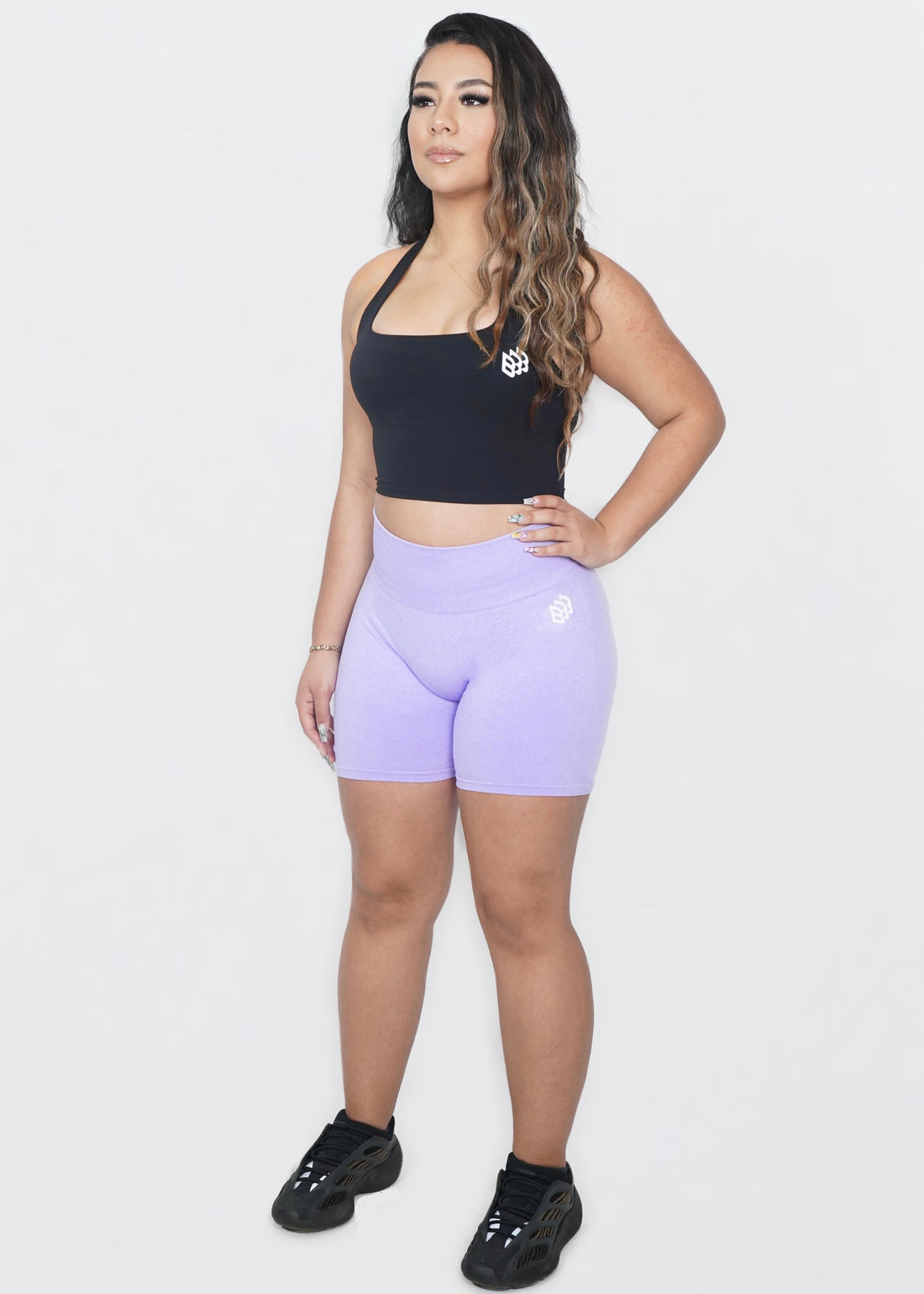 Seamless Scrunch Shorts - Lavender