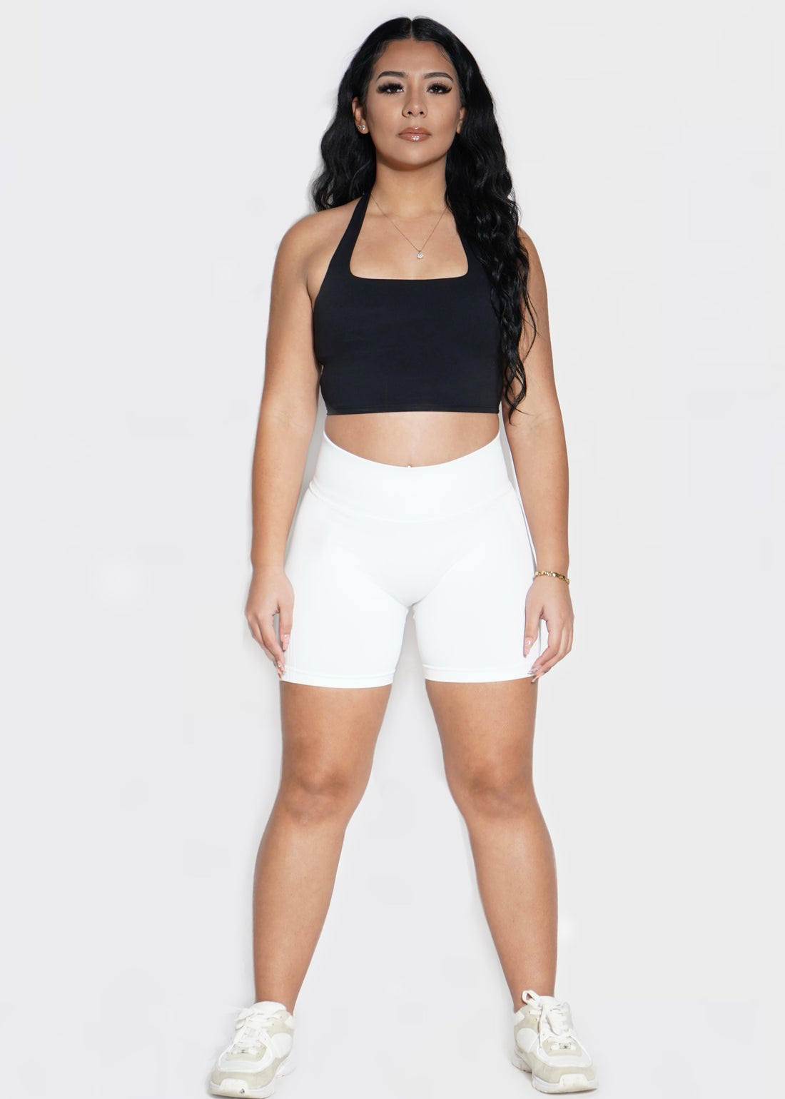 Sculpt Scrunch Shorts - White – Built Body Brand