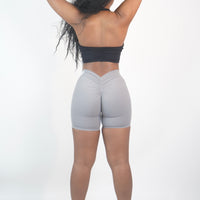 V Back Shorts - Grey