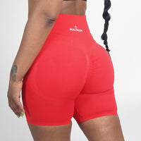 Contour Scrunch Shorts - Red